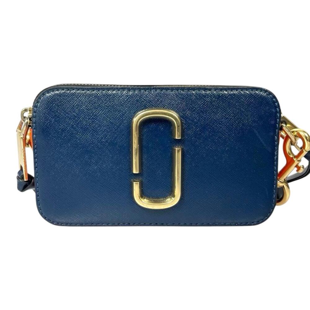 Marc Jacobs The Snapshot Crossbody Bag – Navy & Orange